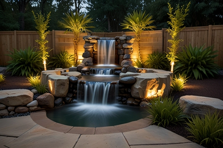 backyard small water falls ideas 03