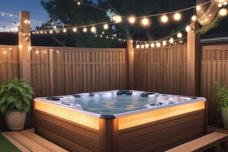 backyard hot tub privacy ideas 07